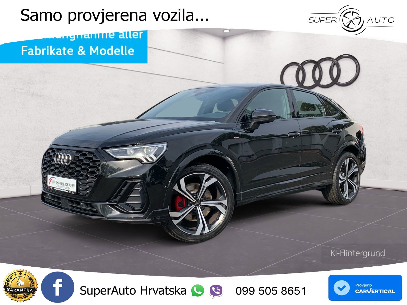 Audi Q3 II Sportback 40 TFSI (190 KS) quattro S tronic S line LED+GR SJED+ACC