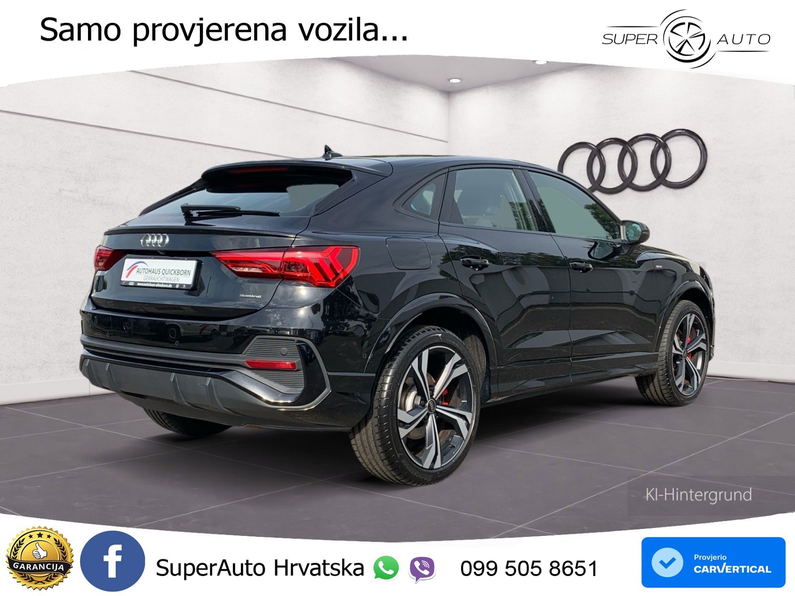 Audi Q3 II Sportback 40 TFSI (190 KS) quattro S tronic S line LED+GR SJED+ACC