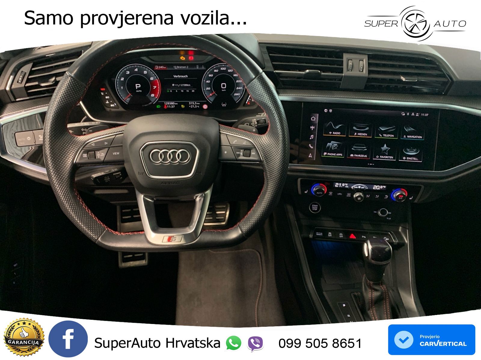 Audi Q3 II Sportback 40 TFSI (190 KS) quattro S tronic S line LED+GR SJED+ACC
