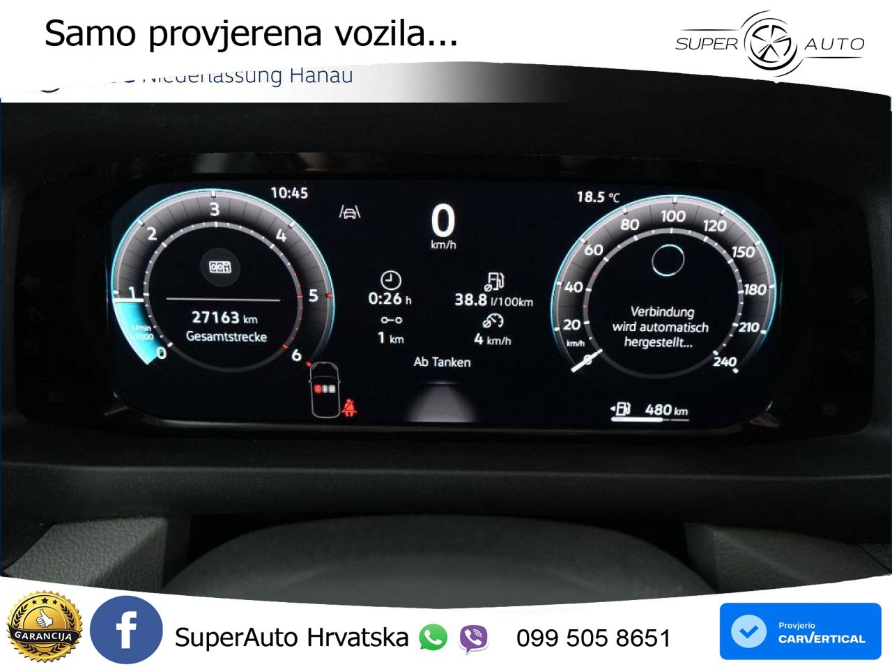 Volkswagen Crafter Kasten lang Kamera Vorb. AHK DAB Euro6 140 KS