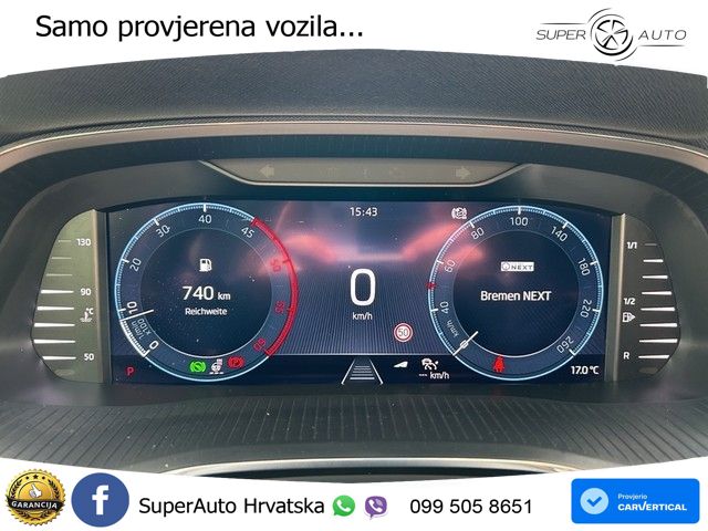 Škoda Octavia Combi 2.0 TDI (150 KS) DSG LED+GR SJED+ACC