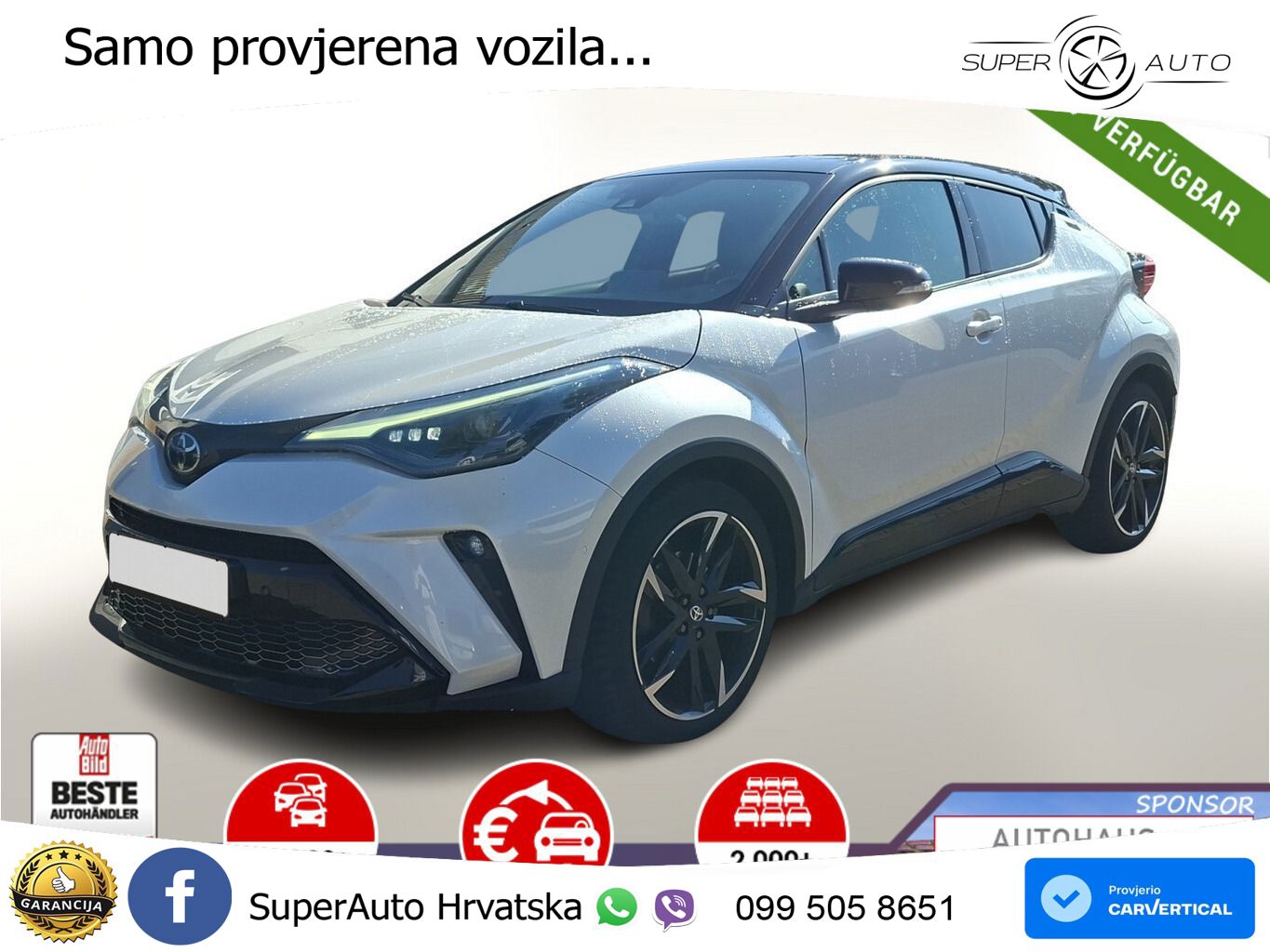 Toyota C-HR 2.0 (184 KS) Hybrid e-CVT GR Sport LED+GR SJED+ACC
