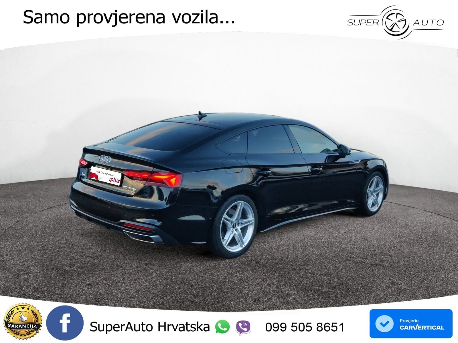 Audi A5 Sportback  40 TFSI (204 KS) quattro S tronic LED+GR SJED+ACC