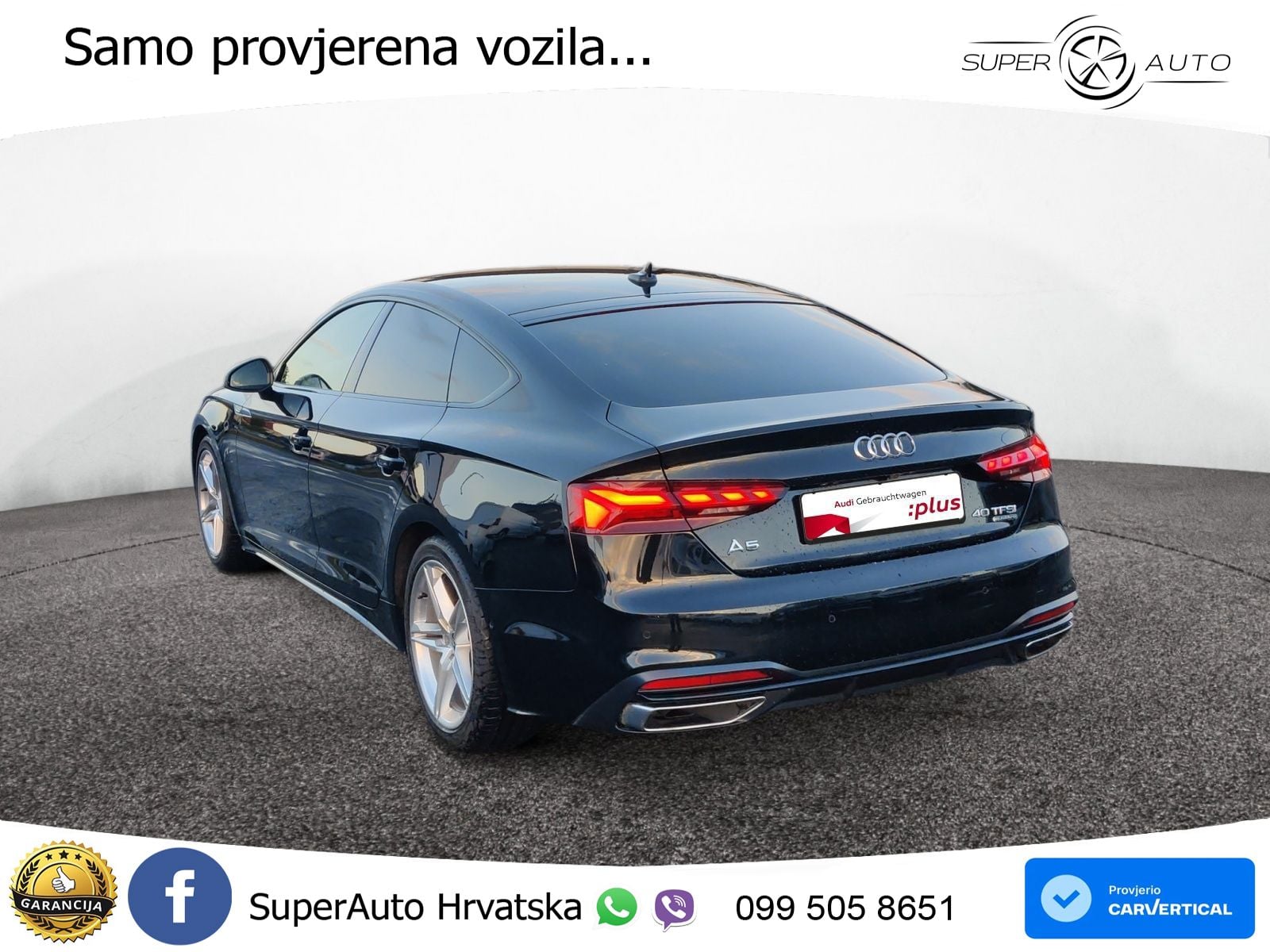 Audi A5 Sportback  40 TFSI (204 KS) quattro S tronic LED+GR SJED+ACC