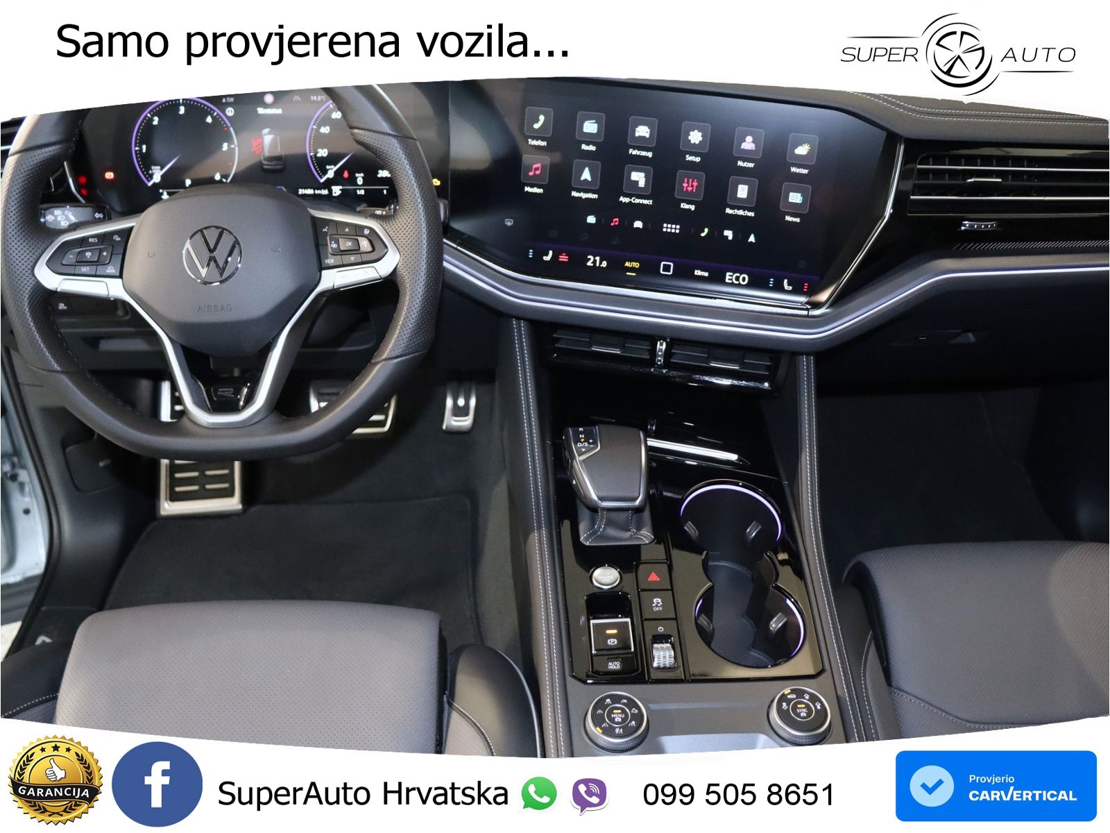 Volkswagen Touareg 3.0 V6 TDI (286 KS) 4MOTION Tiptronic ZRAČNI+ACC+GR SJED+KAM+PANO
