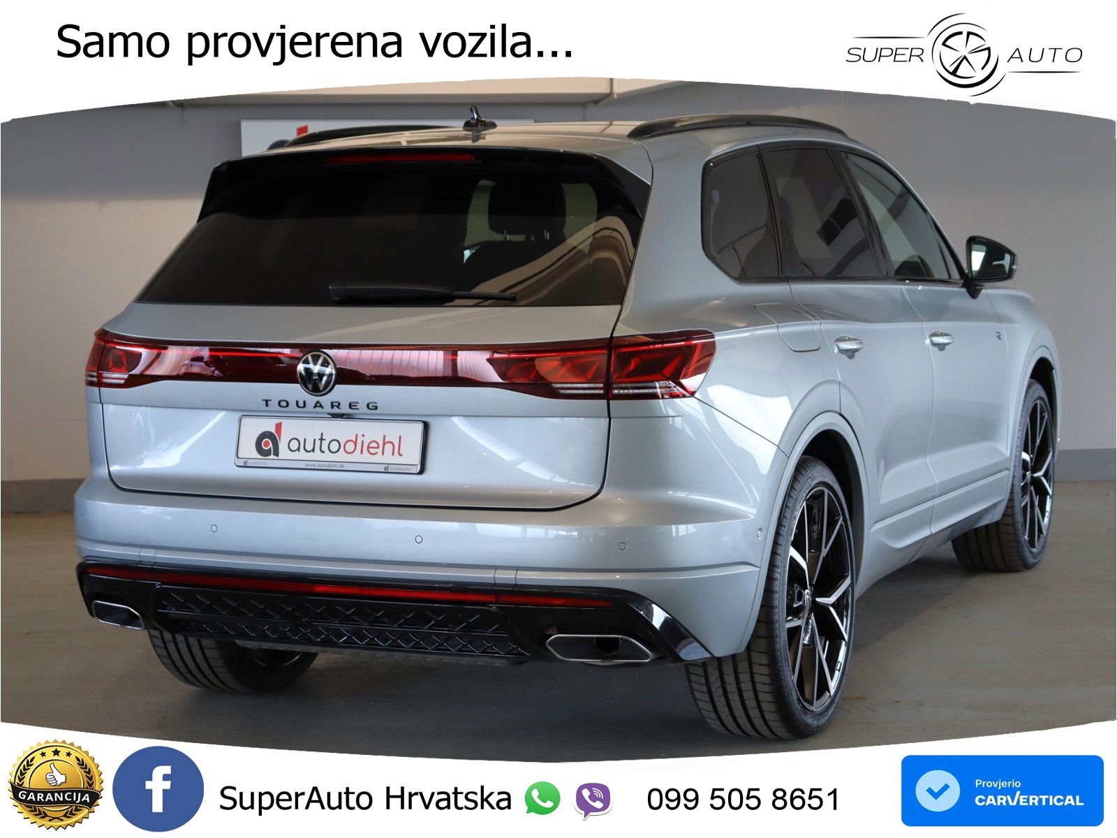 Volkswagen Touareg 3.0 V6 TDI (286 KS) 4MOTION Tiptronic ZRAČNI+ACC+GR SJED+KAM+PANO