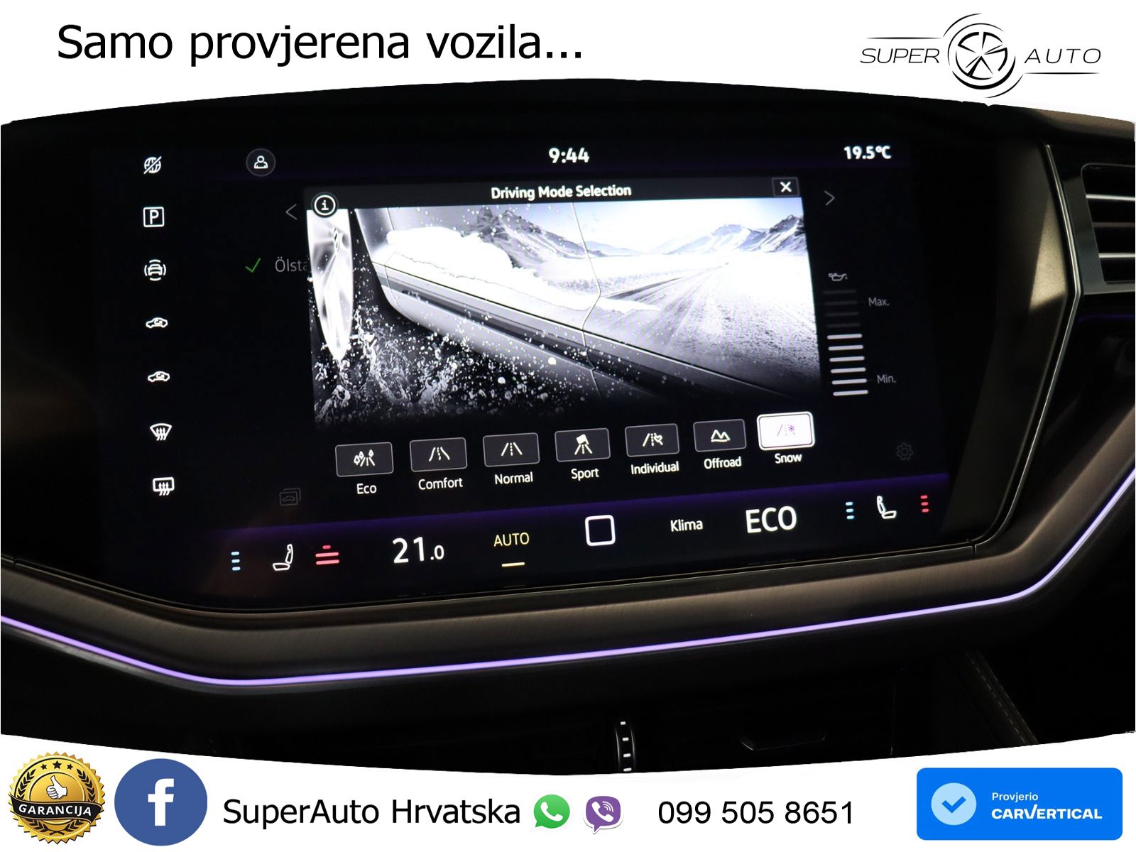 Volkswagen Touareg 3.0 V6 TDI (286 KS) 4MOTION Tiptronic ZRAČNI+ACC+GR SJED+KAM+PANO