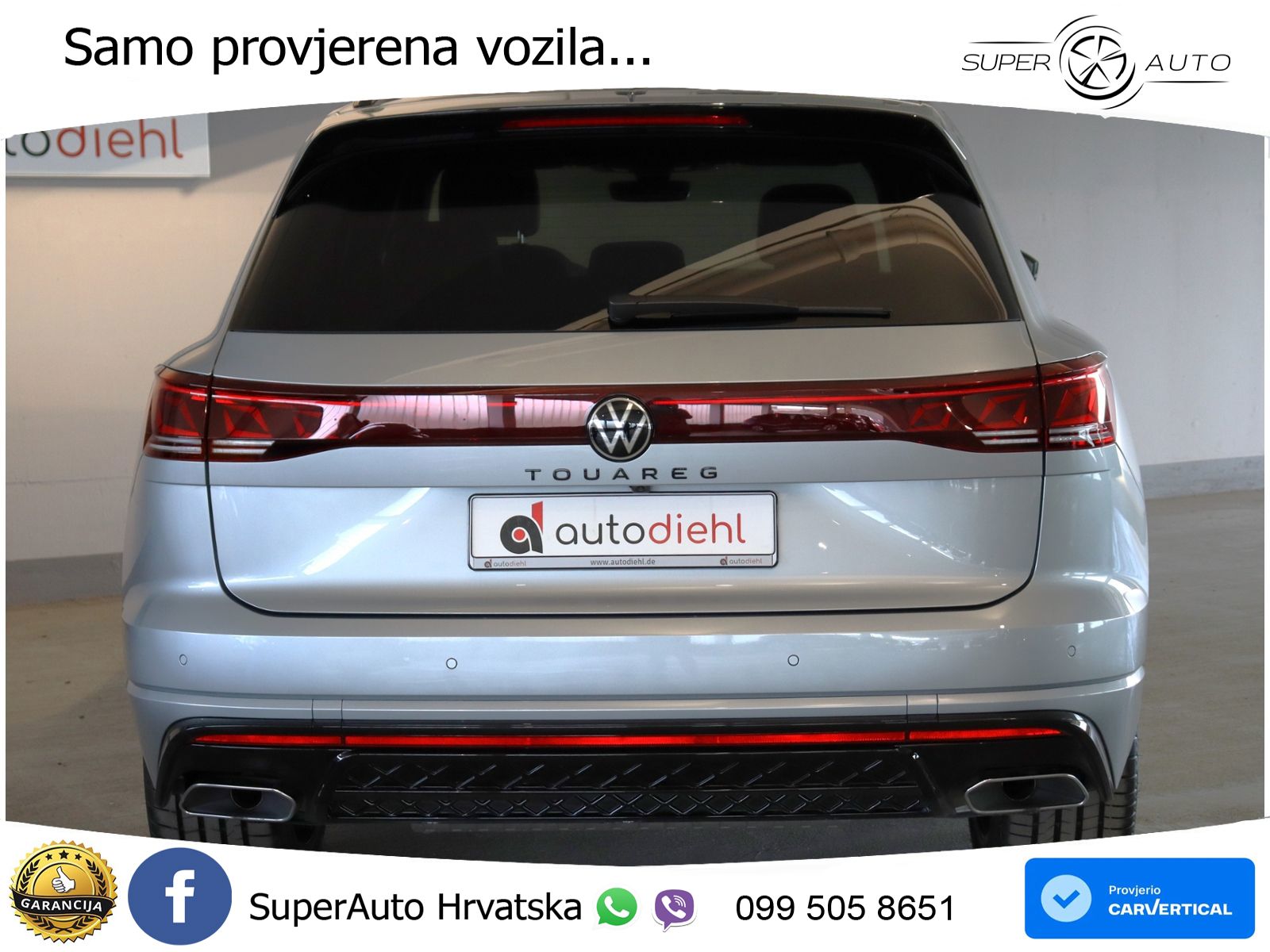 Volkswagen Touareg 3.0 V6 TDI (286 KS) 4MOTION Tiptronic ZRAČNI+ACC+GR SJED+KAM+PANO