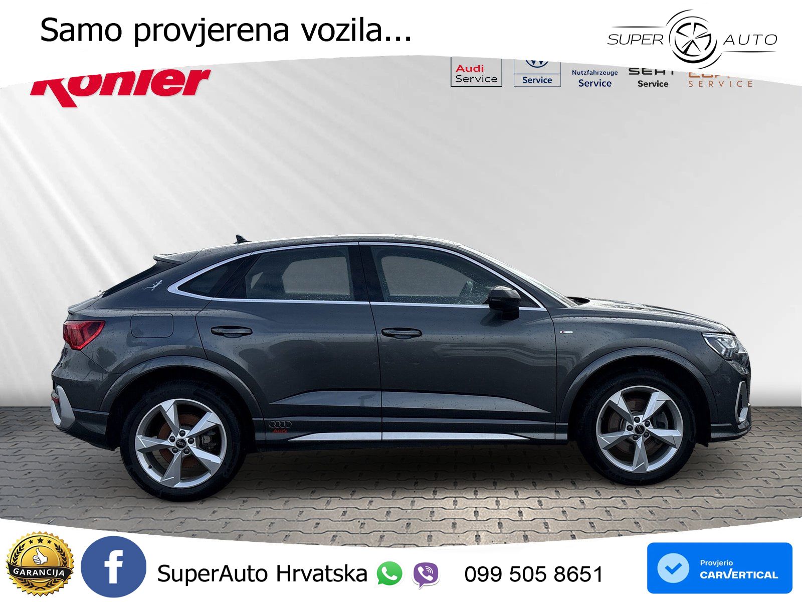 Audi Q3 Sportback 40 TDI (200 KS) quattro S tronic S line MATRIX+GR SJED+KAM