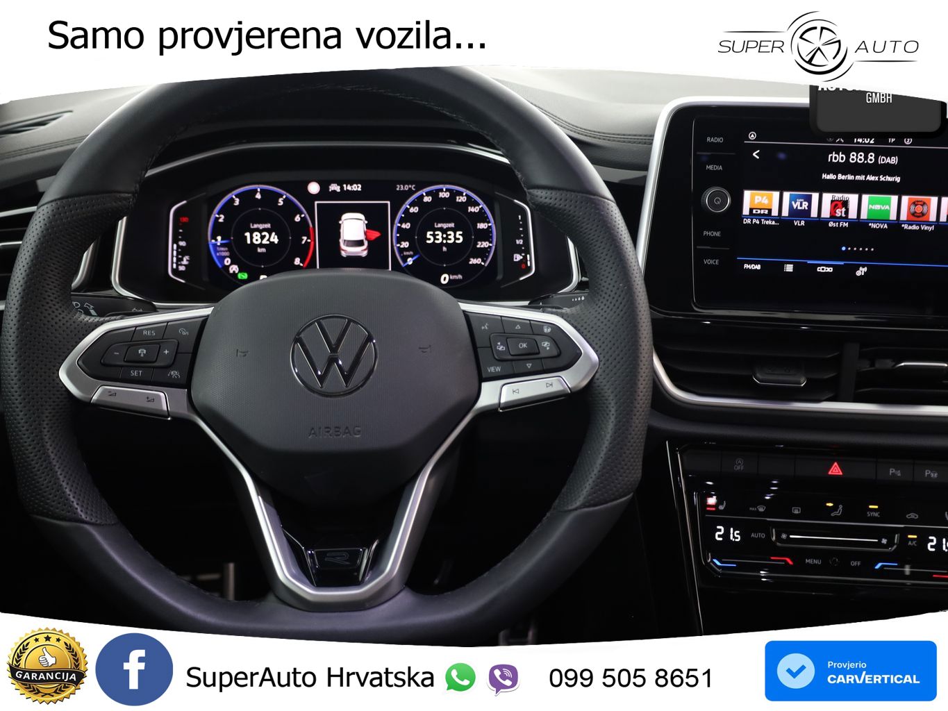 Volkswagen T-Roc 1.5 TSI (150 KS) DSG R-Line LED+GR SJED+ACC