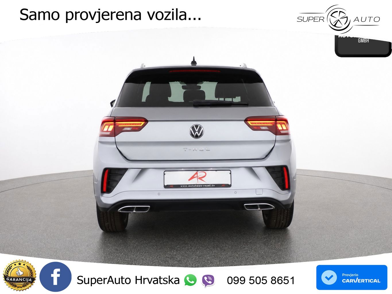 Volkswagen T-Roc 1.5 TSI (150 KS) DSG R-Line LED+GR SJED+ACC