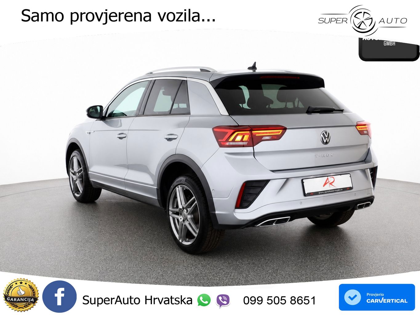 Volkswagen T-Roc 1.5 TSI (150 KS) DSG R-Line LED+GR SJED+ACC