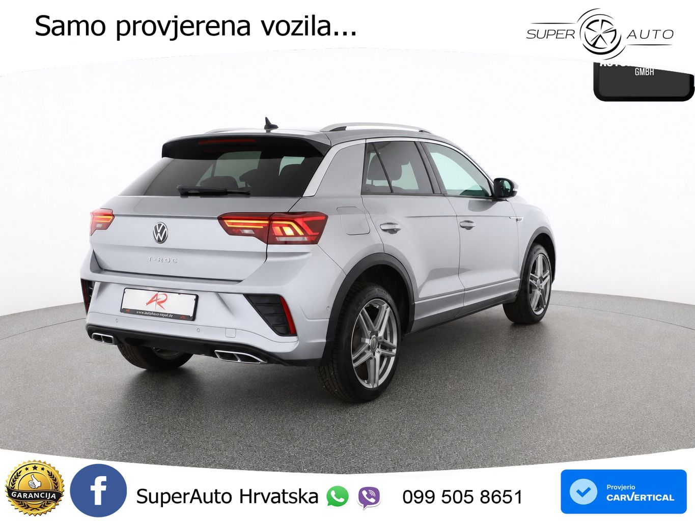 Volkswagen T-Roc 1.5 TSI (150 KS) DSG R-Line LED+GR SJED+ACC