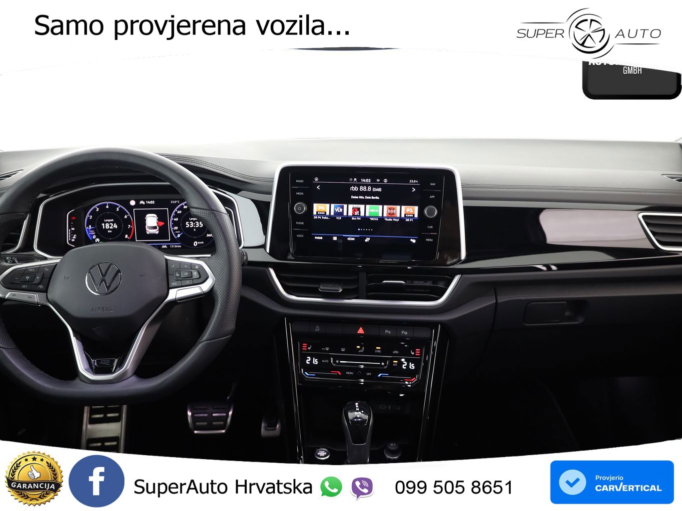 Volkswagen T-Roc 1.5 TSI (150 KS) DSG R-Line LED+GR SJED+ACC