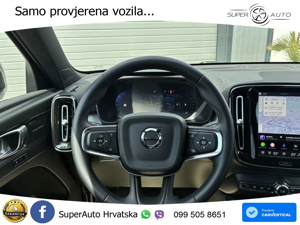 Volvo XC40 2.0 B3 163 KS Automatic LED+GR SJED+ACC