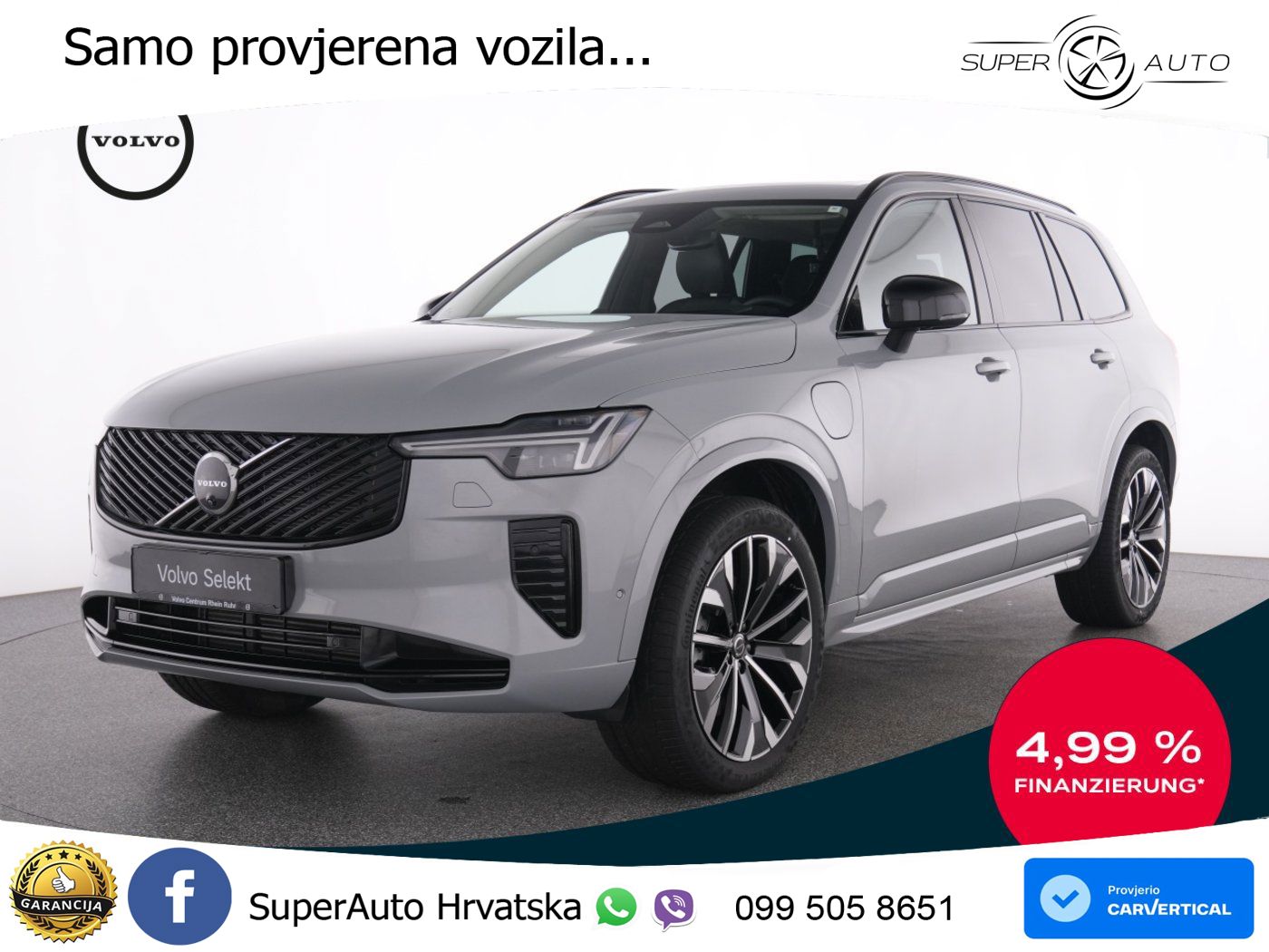 Volvo XC90 2.0 T8 AWD Automatic ACC+HEAD+4xGR SJED+360+PANO