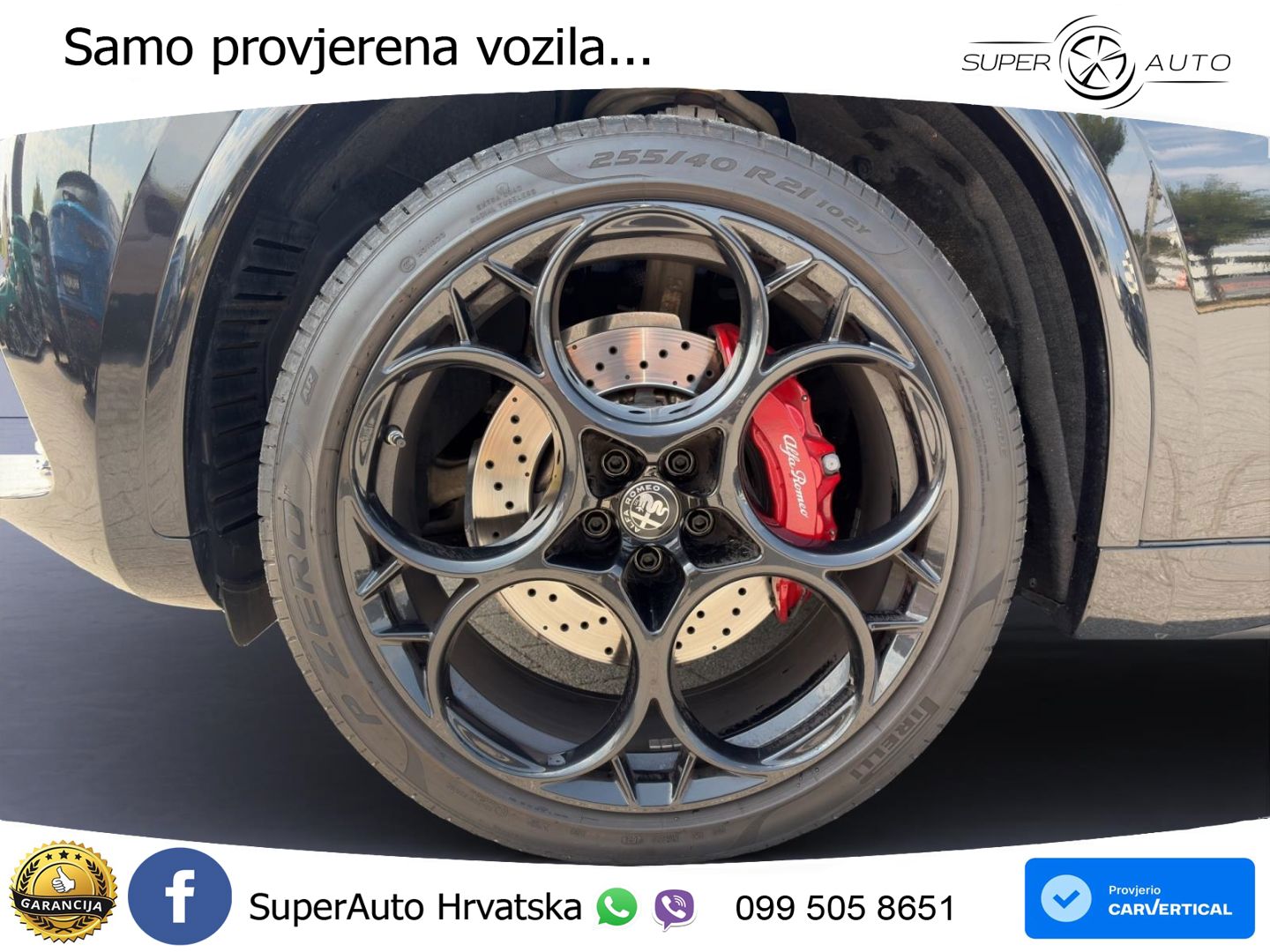 Alfa Romeo Stelvio Quadrifoglio 2.9 V6 Bi-Turbo (520 KS) Q4 Automatic LED+GR SJED+ACC