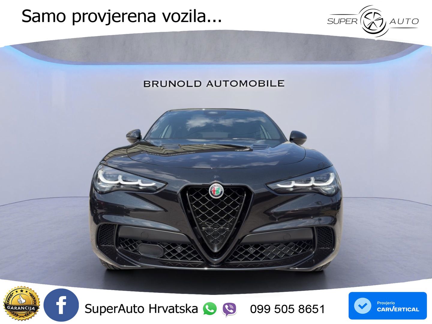 Alfa Romeo Stelvio Quadrifoglio 2.9 V6 Bi-Turbo (520 KS) Q4 Automatic LED+GR SJED+ACC