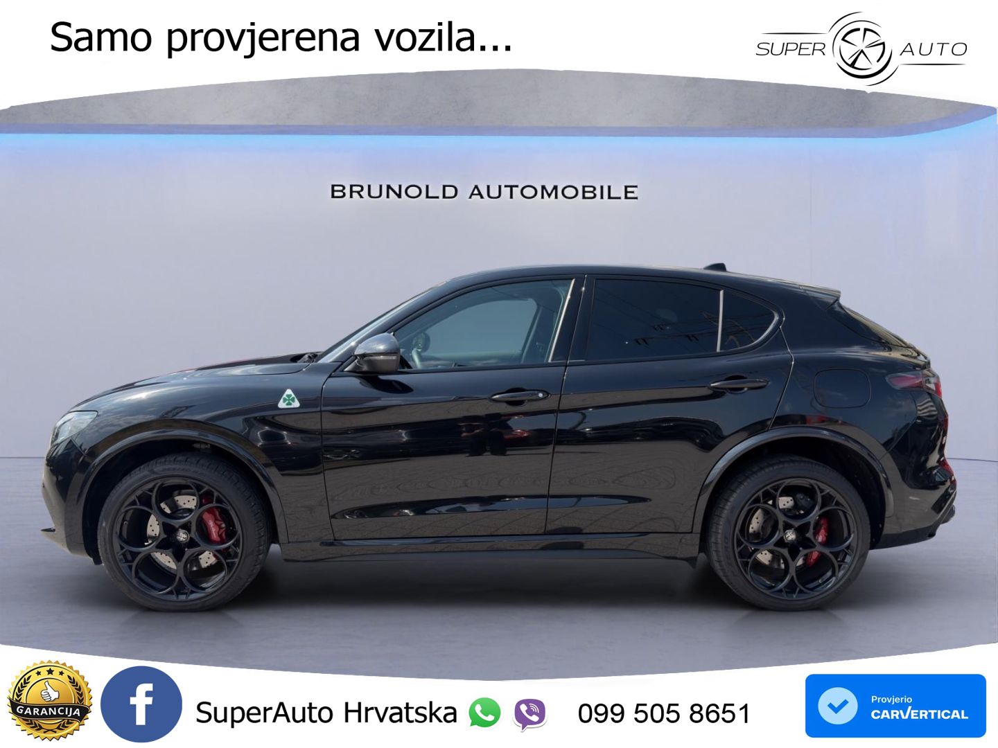 Alfa Romeo Stelvio Quadrifoglio 2.9 V6 Bi-Turbo (520 KS) Q4 Automatic LED+GR SJED+ACC