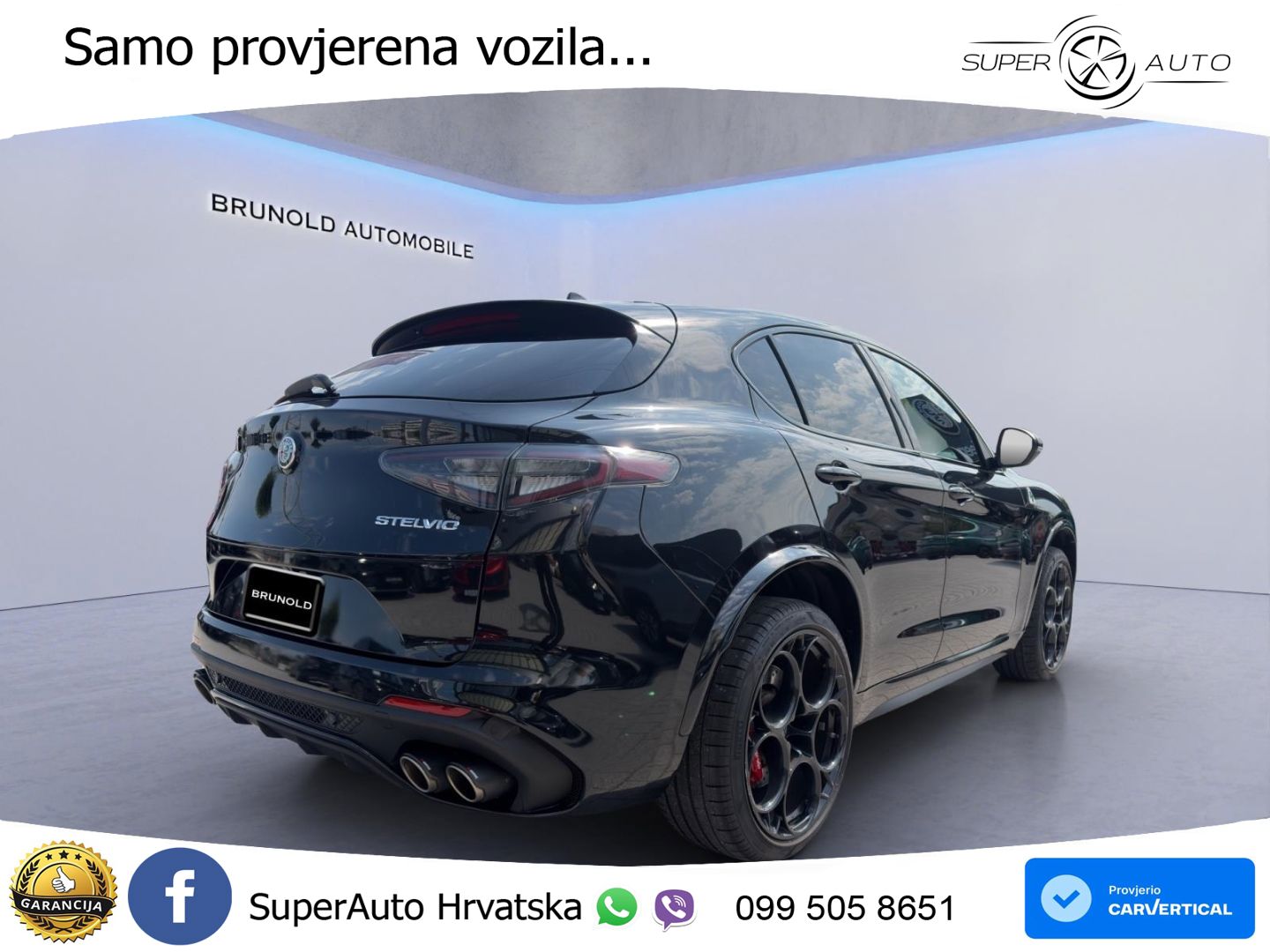 Alfa Romeo Stelvio Quadrifoglio 2.9 V6 Bi-Turbo (520 KS) Q4 Automatic LED+GR SJED+ACC