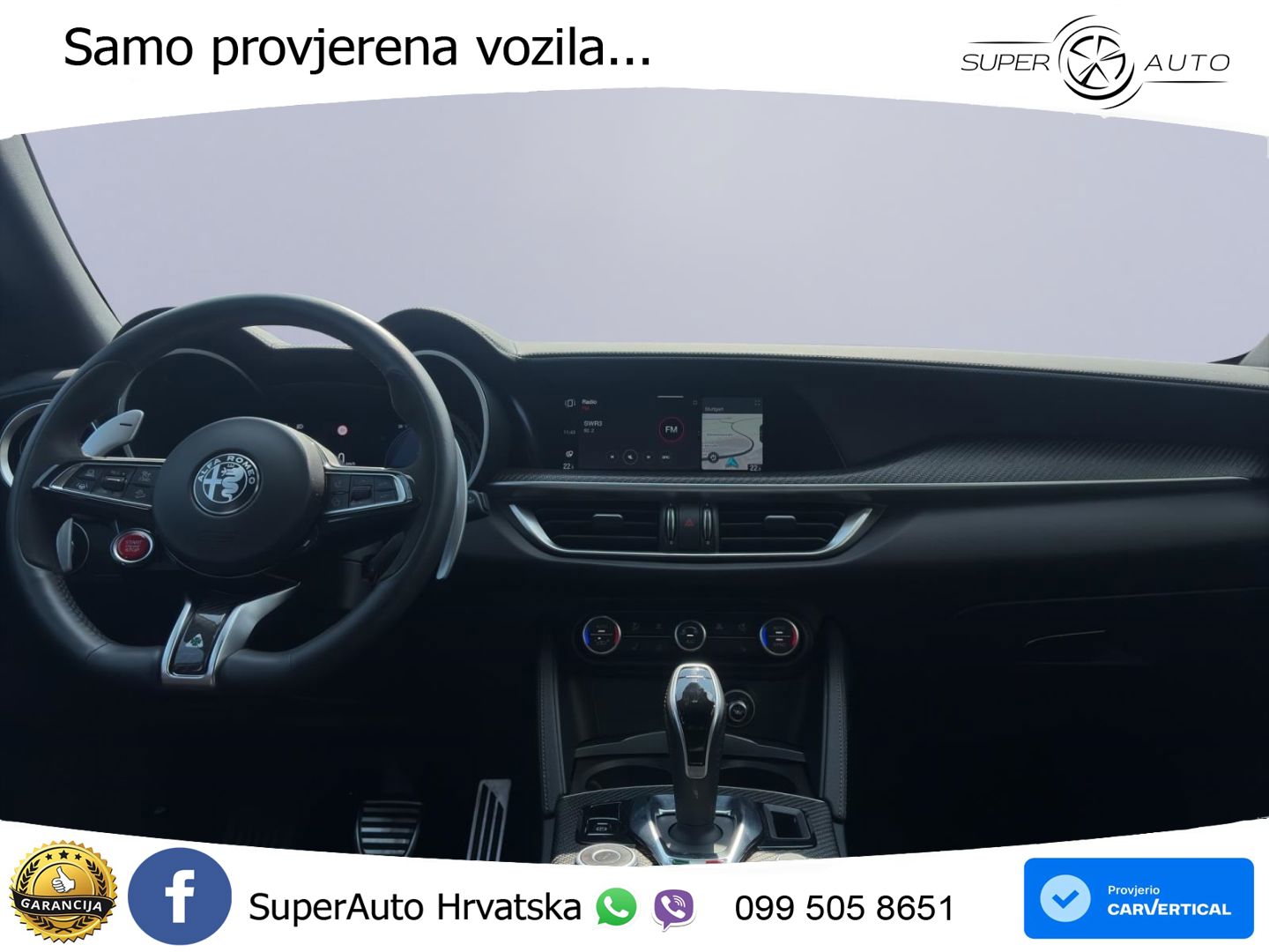 Alfa Romeo Stelvio Quadrifoglio 2.9 V6 Bi-Turbo (520 KS) Q4 Automatic LED+GR SJED+ACC