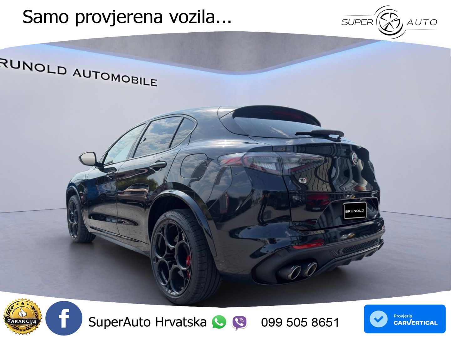 Alfa Romeo Stelvio Quadrifoglio 2.9 V6 Bi-Turbo (520 KS) Q4 Automatic LED+GR SJED+ACC