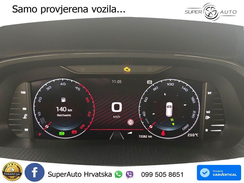 Škoda Octavia Combi RS 2.0 TDI (200 KS) DSG LED+GR SJED+ACC
