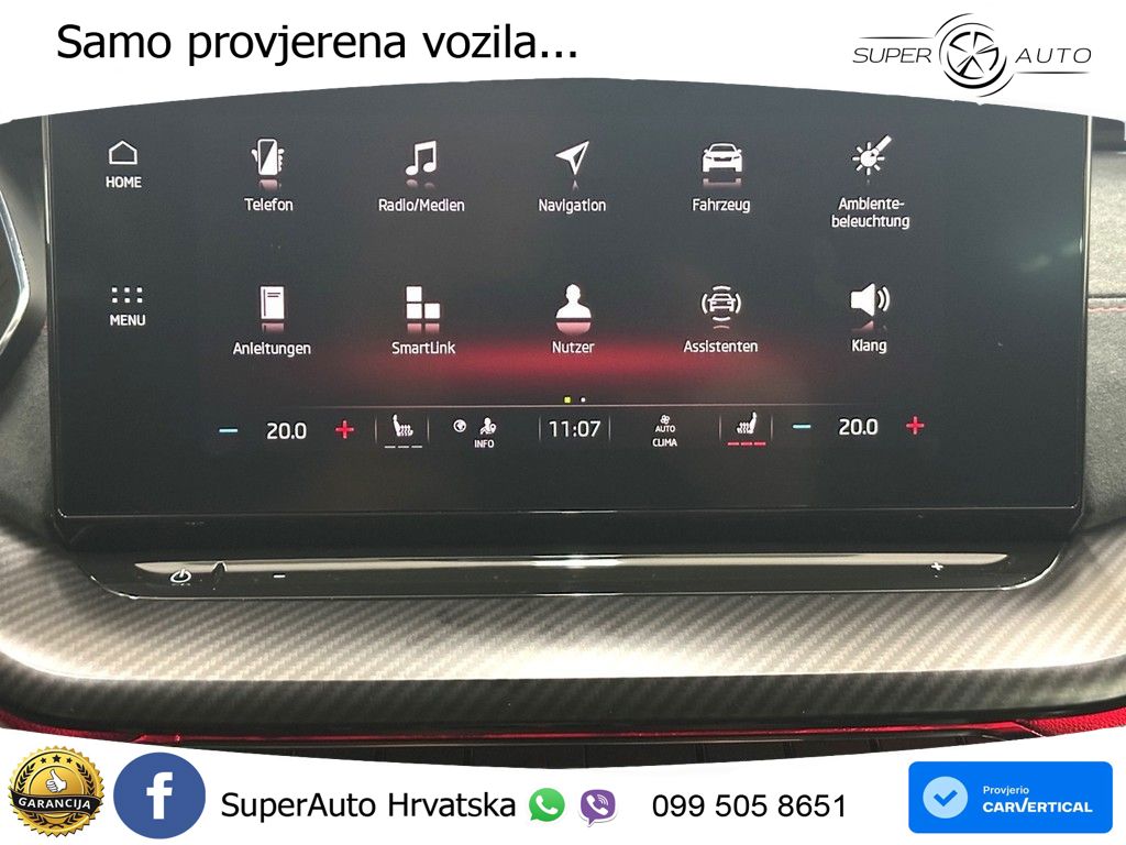Škoda Octavia Combi RS 2.0 TDI (200 KS) DSG LED+GR SJED+ACC