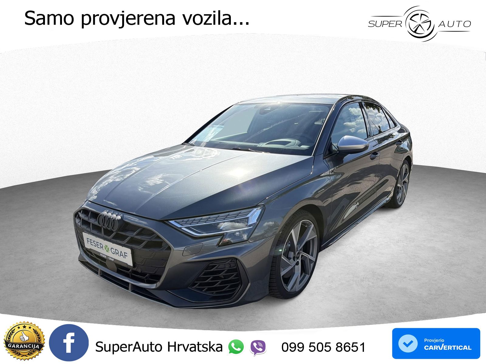 Audi S3 Limuzina 2.0 TFSI (333 KS) quattro S tronic LED+GR SJED+ACC