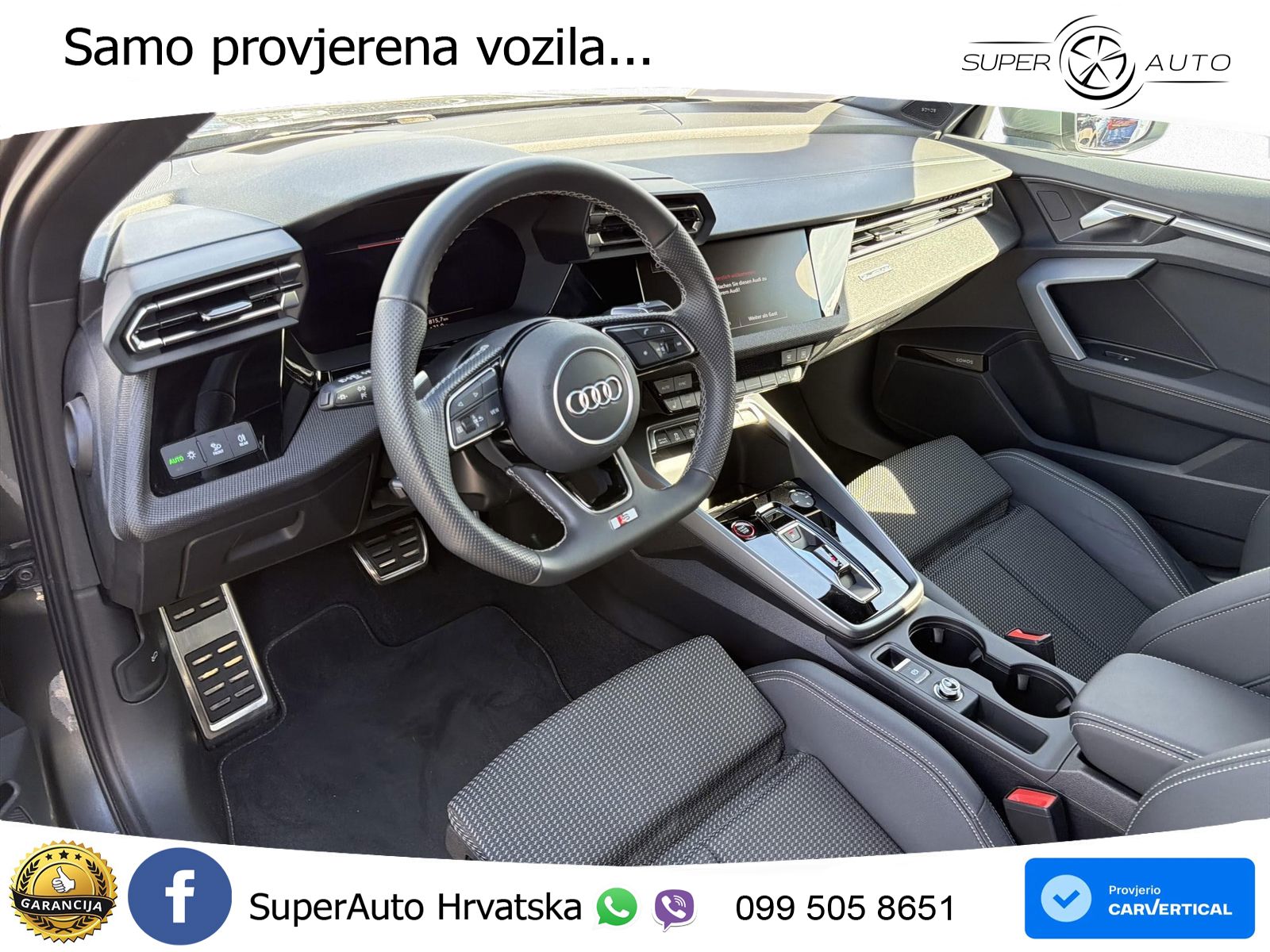 Audi S3 Limuzina 2.0 TFSI (333 KS) quattro S tronic LED+GR SJED+ACC