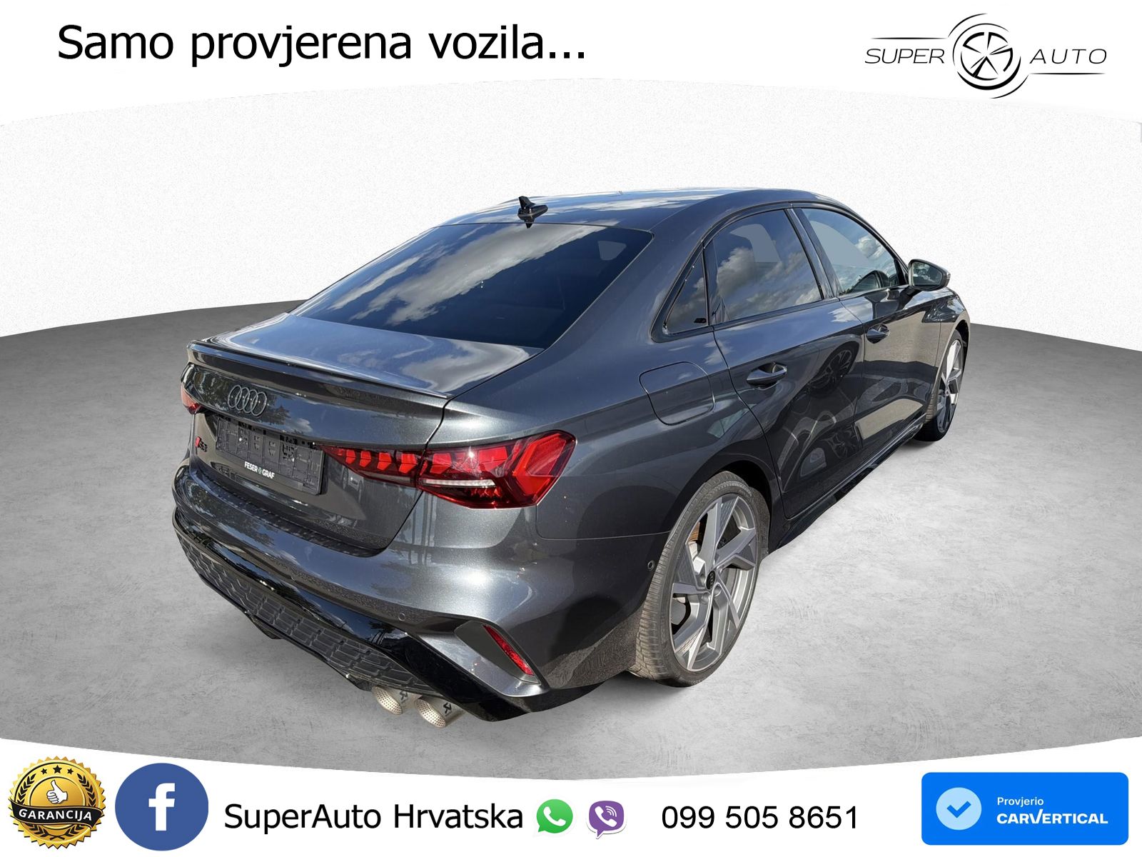 Audi S3 Limuzina 2.0 TFSI (333 KS) quattro S tronic LED+GR SJED+ACC