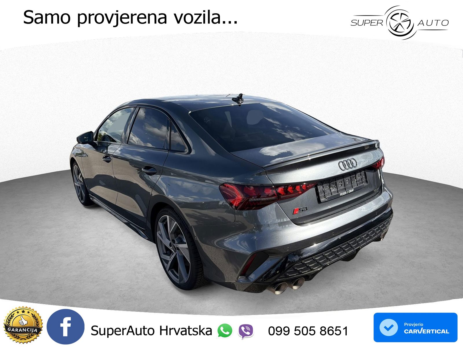 Audi S3 Limuzina 2.0 TFSI (333 KS) quattro S tronic LED+GR SJED+ACC