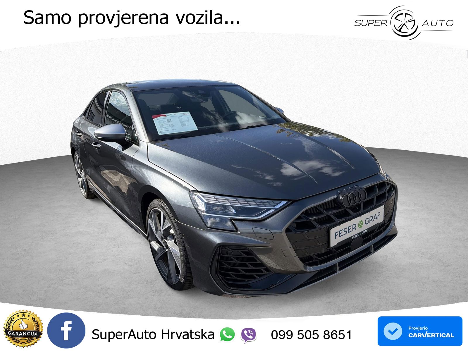 Audi S3 Limuzina 2.0 TFSI (333 KS) quattro S tronic LED+GR SJED+ACC