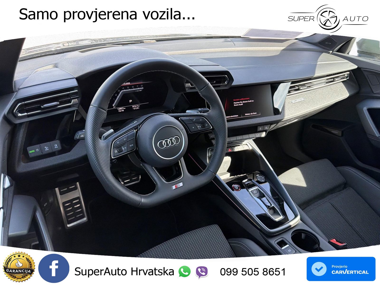 Audi S3 Limuzina 2.0 TFSI (333 KS) quattro S tronic LED+GR SJED+ACC