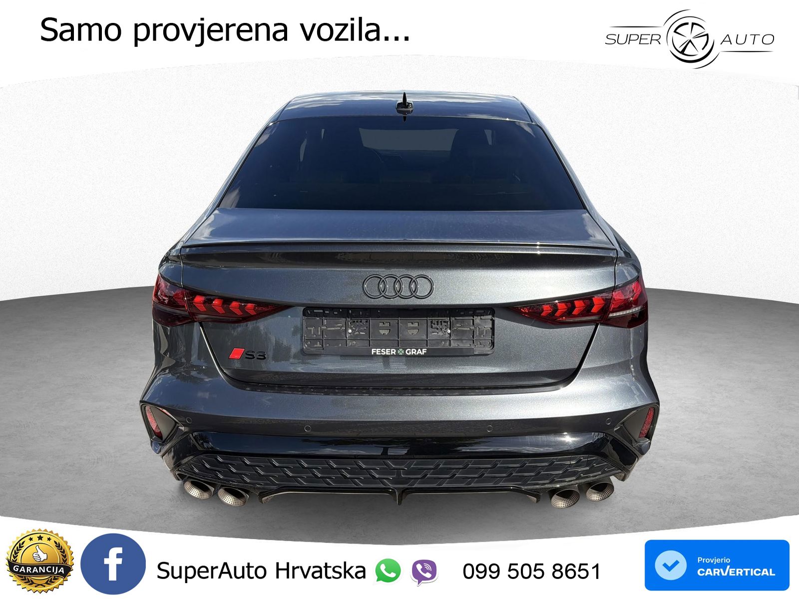 Audi S3 Limuzina 2.0 TFSI (333 KS) quattro S tronic LED+GR SJED+ACC
