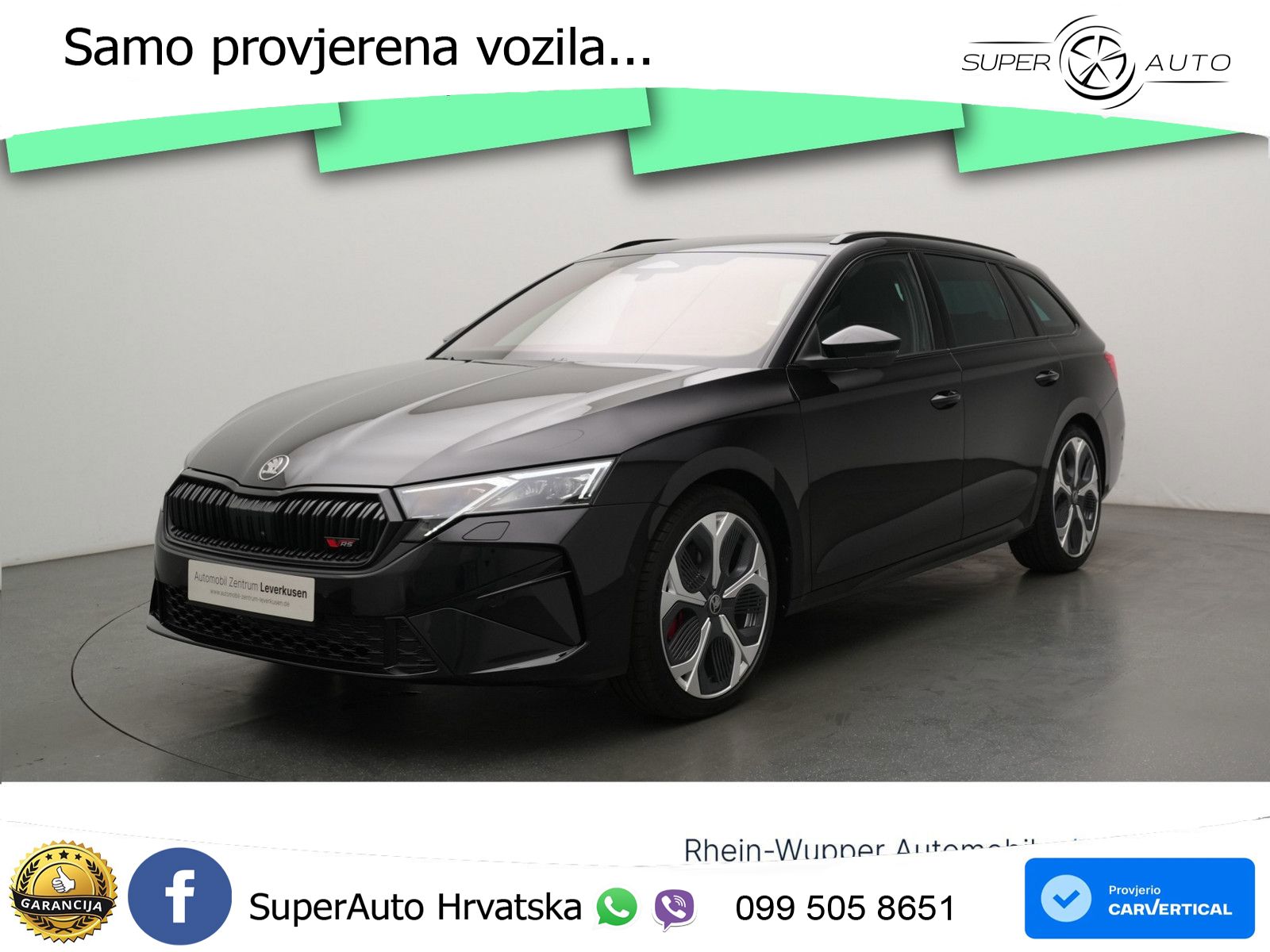 Škoda Octavia Combi RS 2.0 TSI (265 KS) DSG MATRIX+GR SJED+KAM
