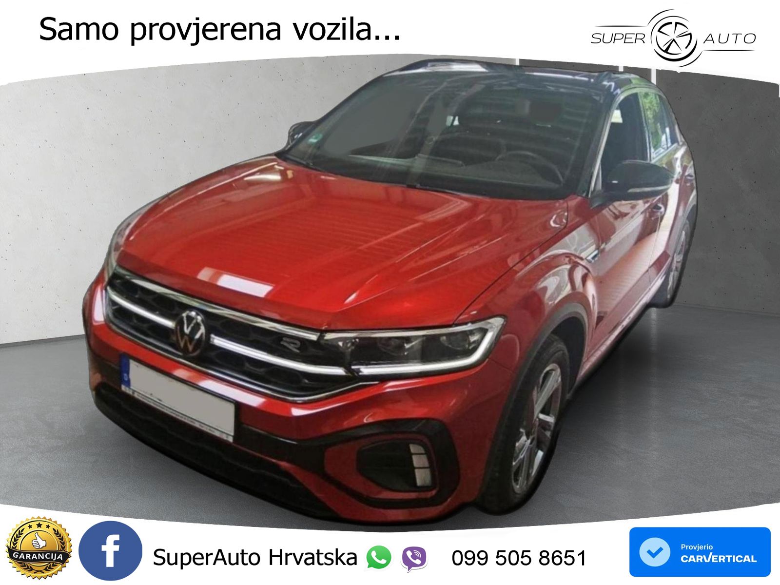 Volkswagen T-Roc 2.0 TSI (190 KS) 4M DSG R-Line LED+GR SJED+ACC