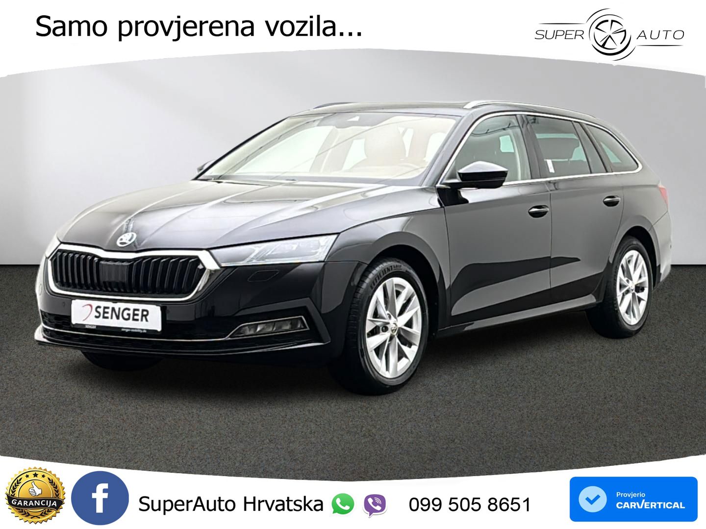 Škoda Octavia Combi 2.0 TDI (150 KS) DSG MATRIX+GR SJED+KAM