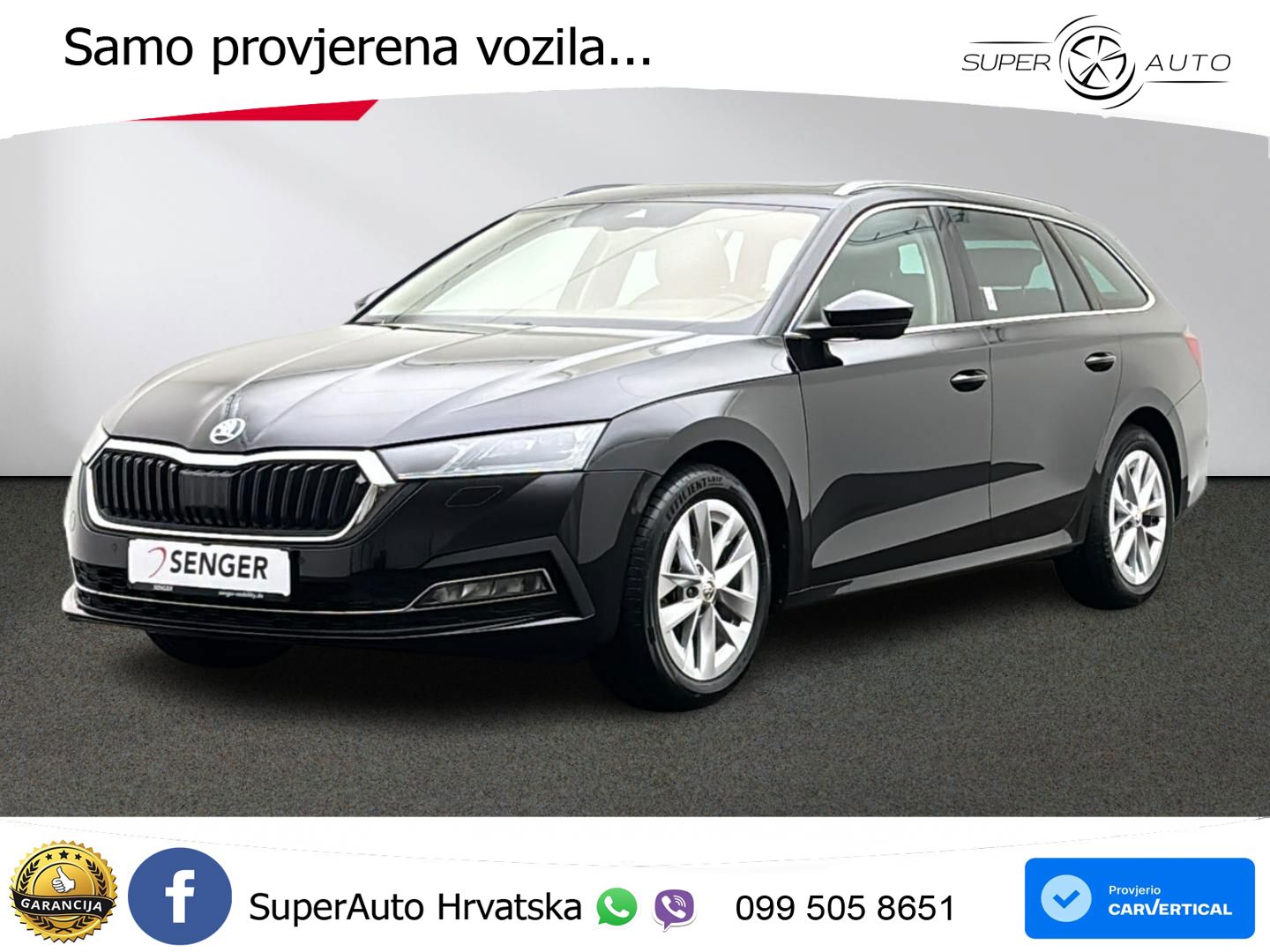 Škoda Octavia Combi 2.0 TDI (150 KS) DSG MATRIX+GR SJED+KAM