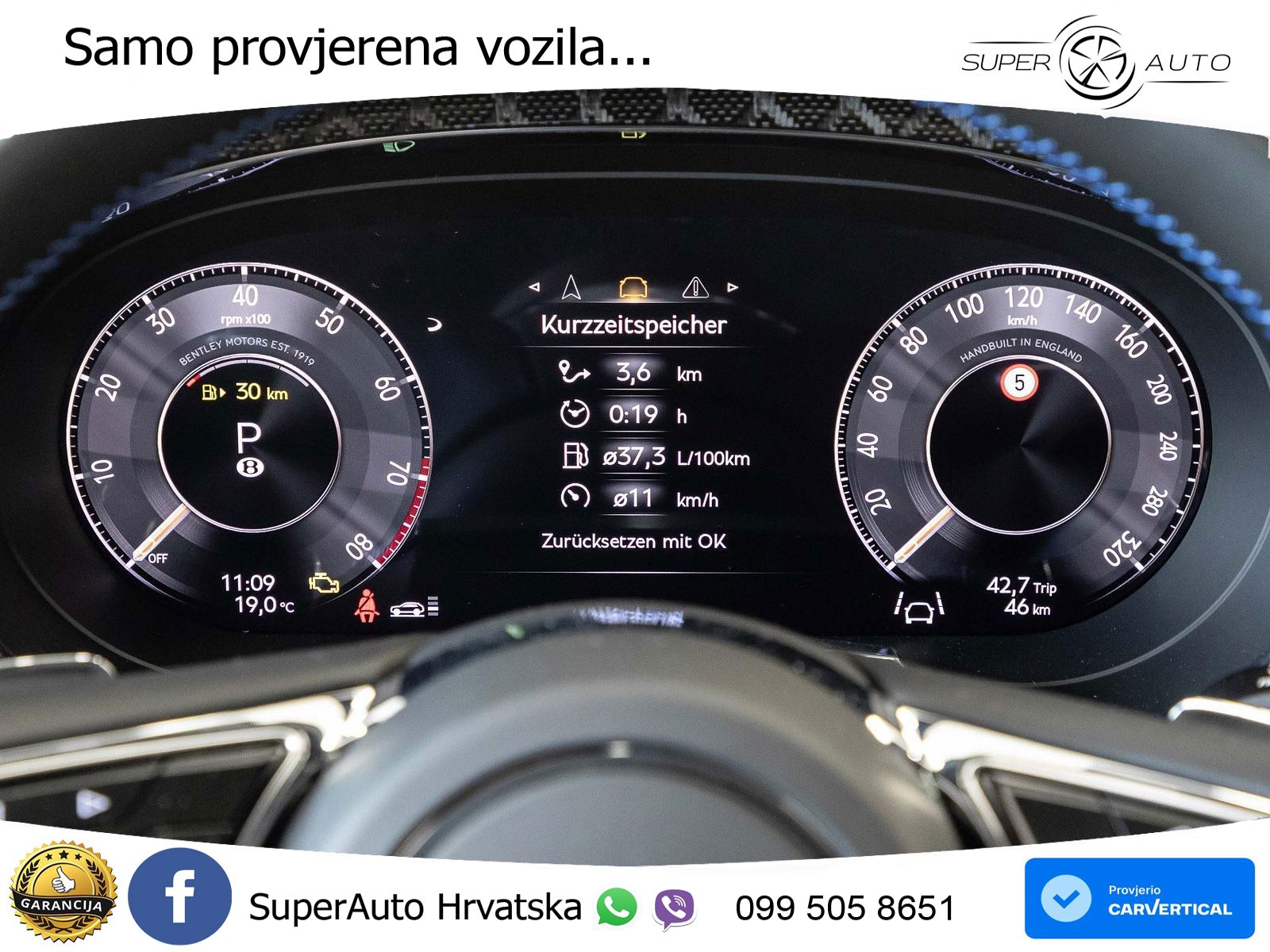 Bentley Bentayga EWB 4.0 V8 (550 KS) 4WD Automatic LED+GR SJED+ACC