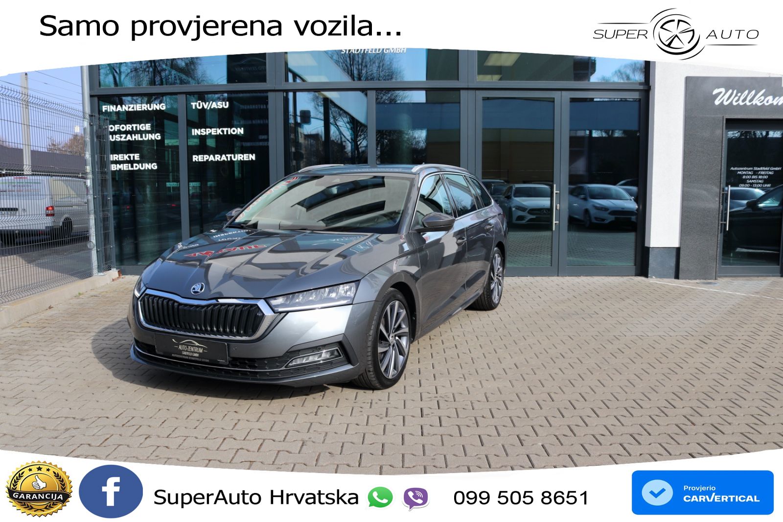 Škoda Octavia Combi 2.0 TDI (150 KS) DSG LED+GR SJED+ACC