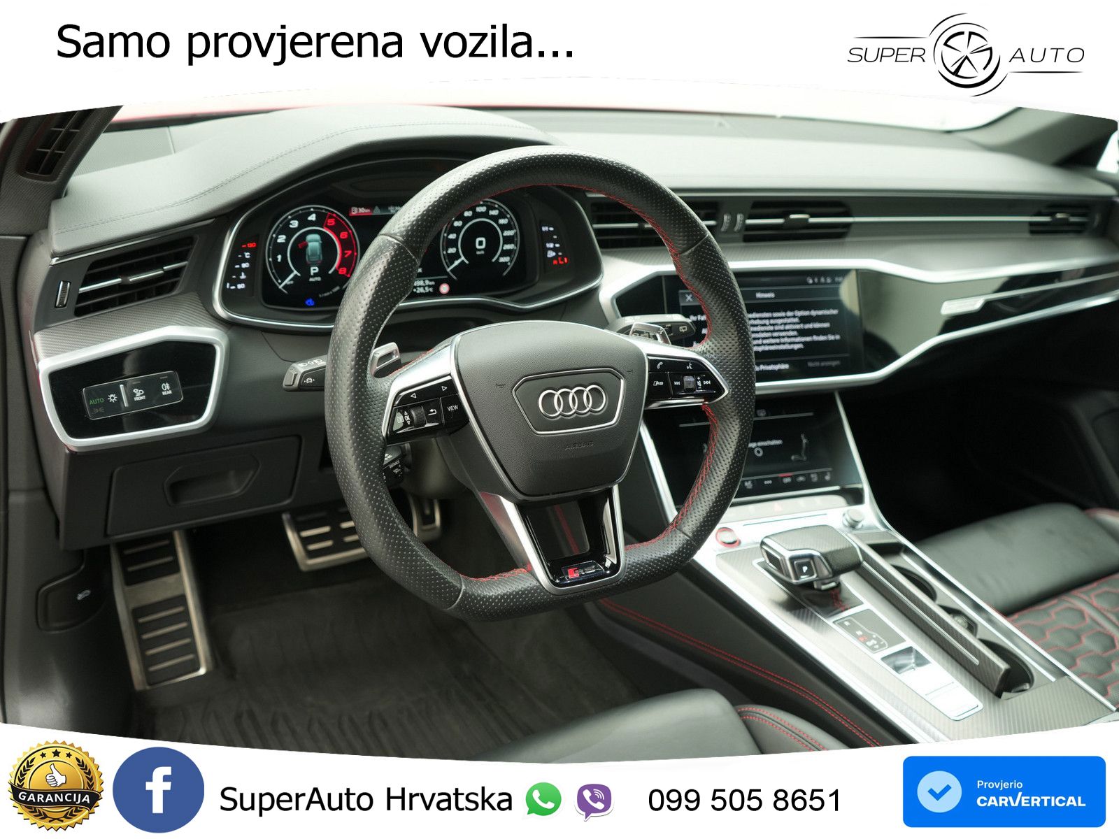 Audi RS6 Avant 4.0 TFSI V8 (600 KS) quattro Tiptronic ZRAČNI+ACC+GR SJED+KAM