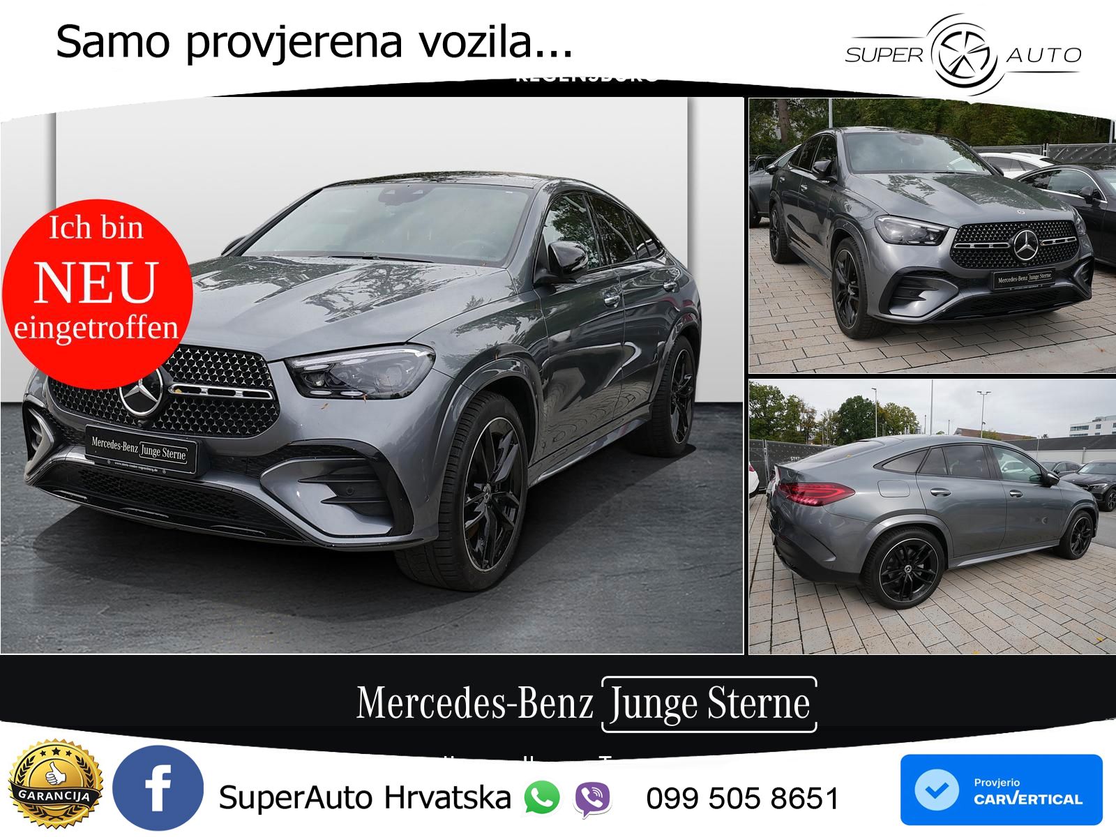 Mercedes GLE Coupe 450d (367 KS) EQ Boost 4MATIC 9G-TRONIC AMG ACC+HEAD+GR SJED+360+PANO