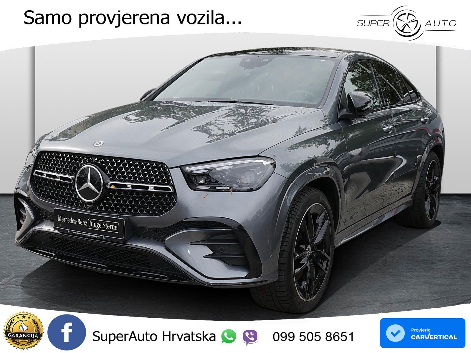 Mercedes GLE Coupe 450d (367 KS) EQ Boost 4MATIC 9G-TRONIC AMG ACC+HEAD+GR SJED+360+PANO