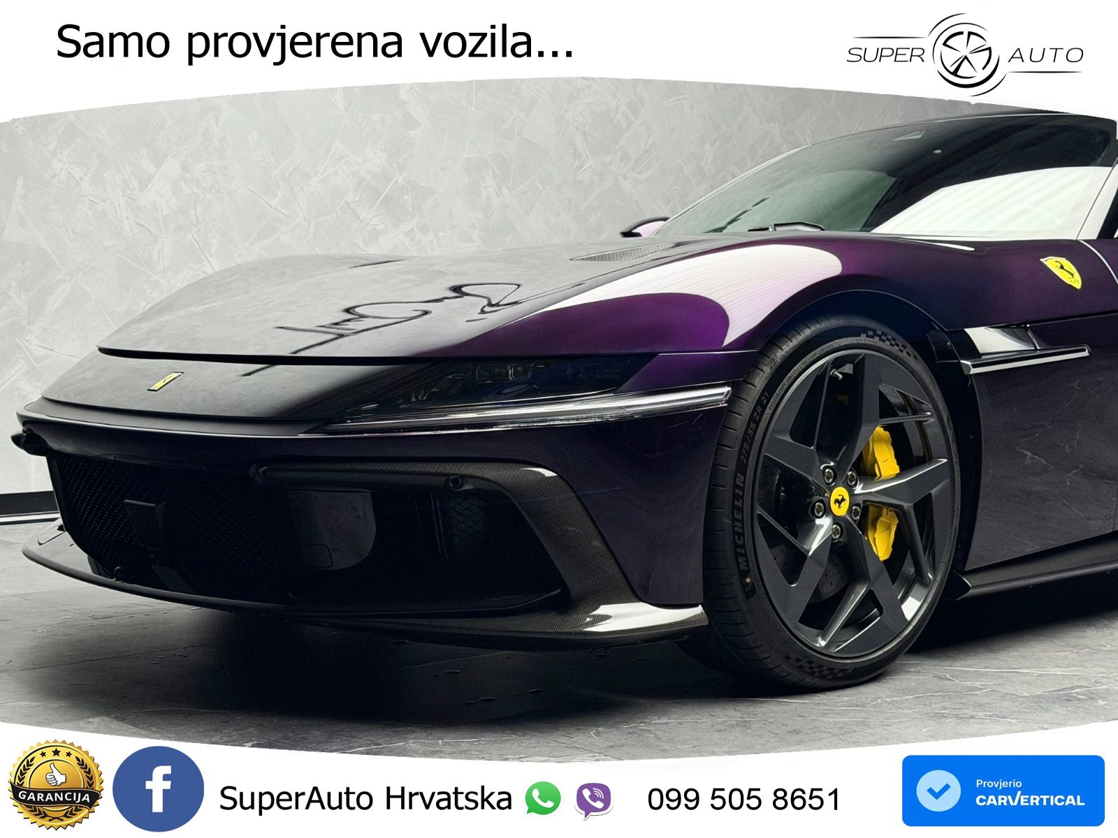 Ferrari 12Cilindri 6.5 V12 (830 KS) DCT ACC+GR SJED+360+PANO