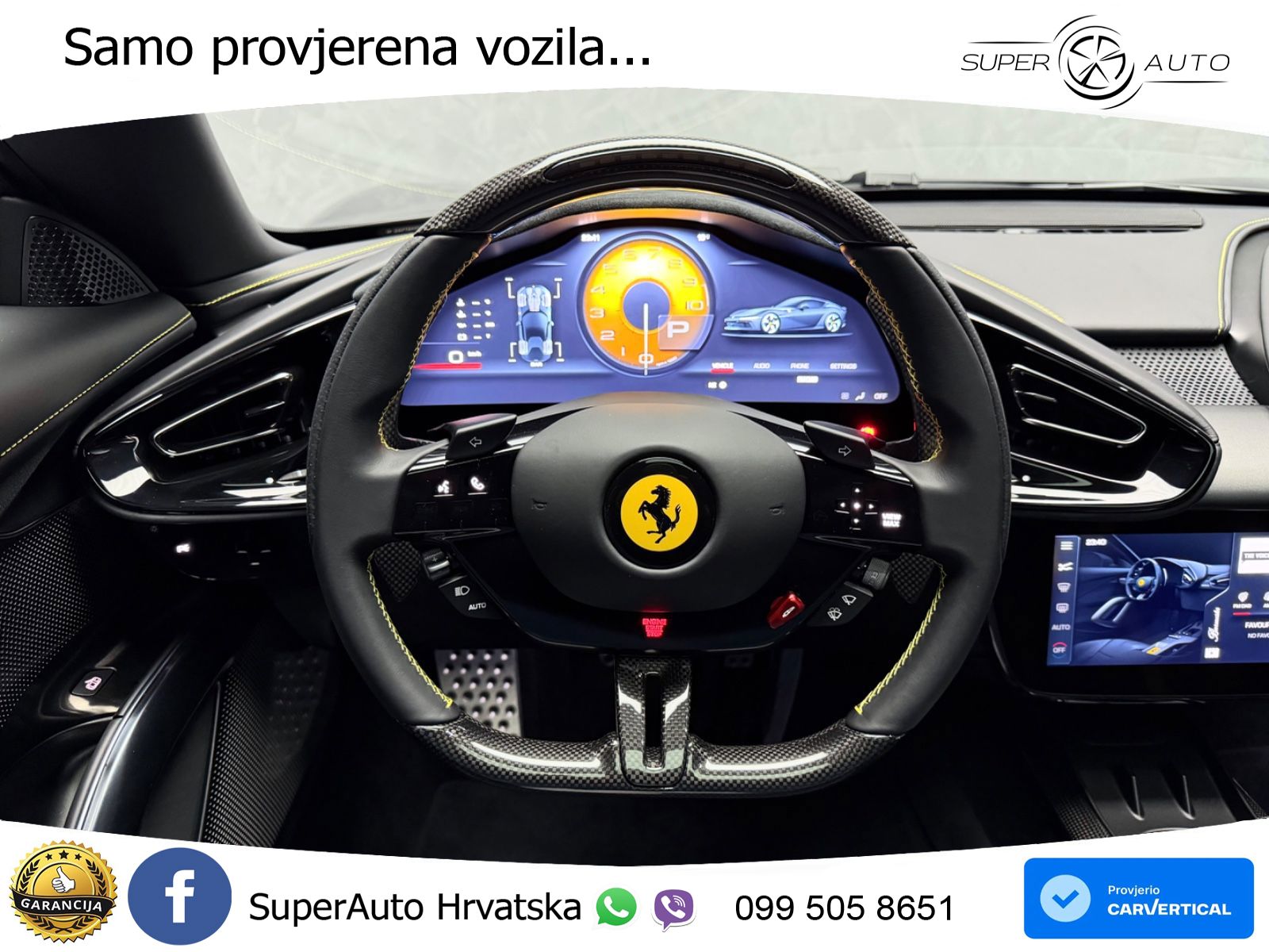 Ferrari 12Cilindri 6.5 V12 (830 KS) DCT ACC+GR SJED+360+PANO