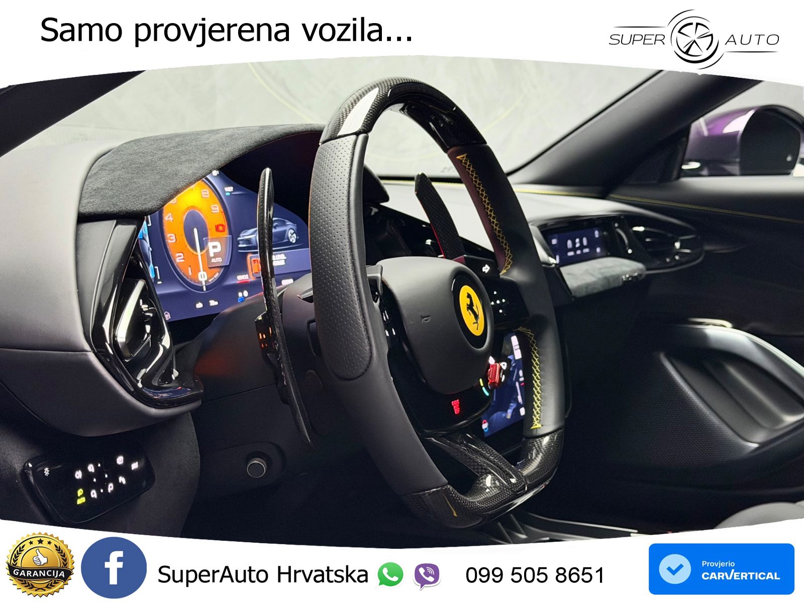 Ferrari 12Cilindri 6.5 V12 (830 KS) DCT ACC+GR SJED+360+PANO