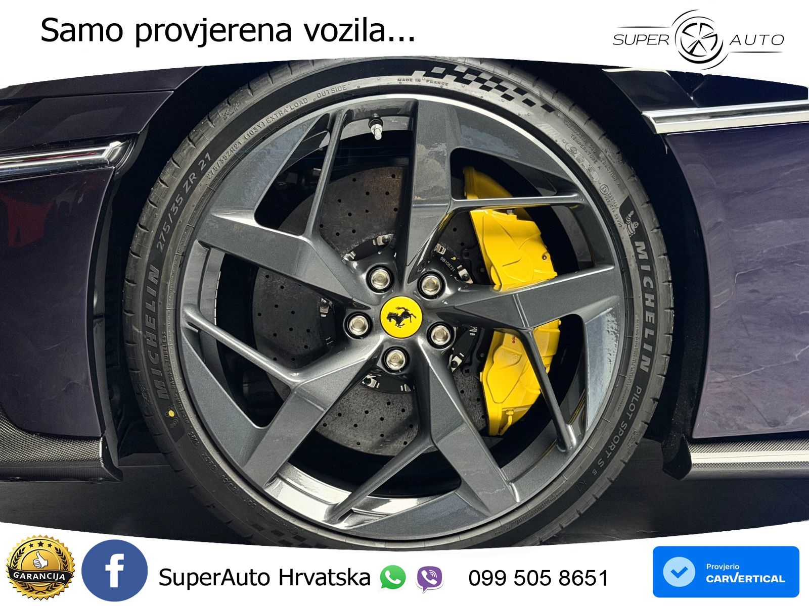 Ferrari 12Cilindri 6.5 V12 (830 KS) DCT ACC+GR SJED+360+PANO