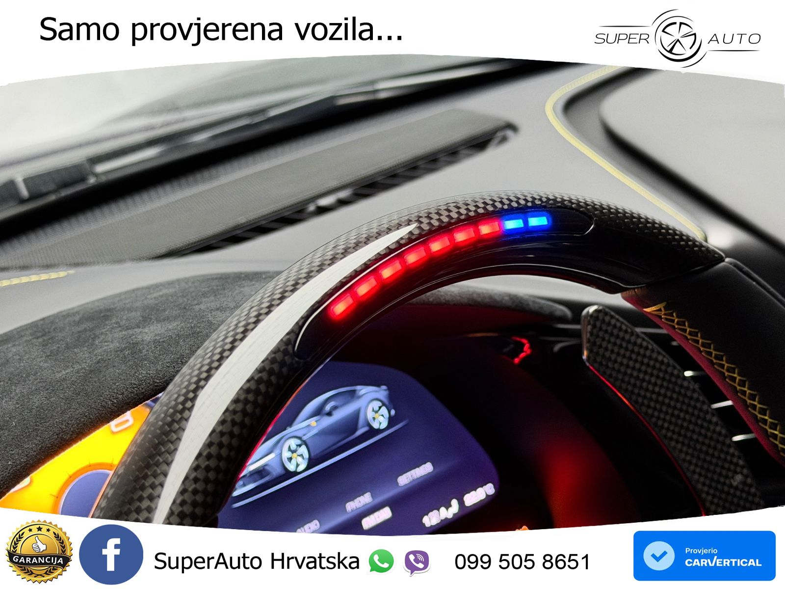 Ferrari 12Cilindri 6.5 V12 (830 KS) DCT ACC+GR SJED+360+PANO