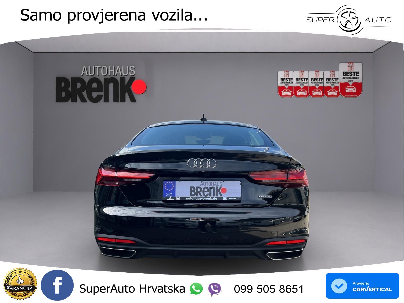 Audi A5 Sportback 45 TFSI (265 KS) quattro S tronic LED+GR SJED+ACC